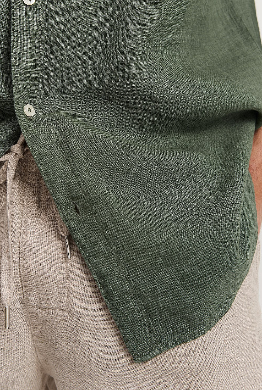 Regular Fit Organically Grown Delave Linen Shirt