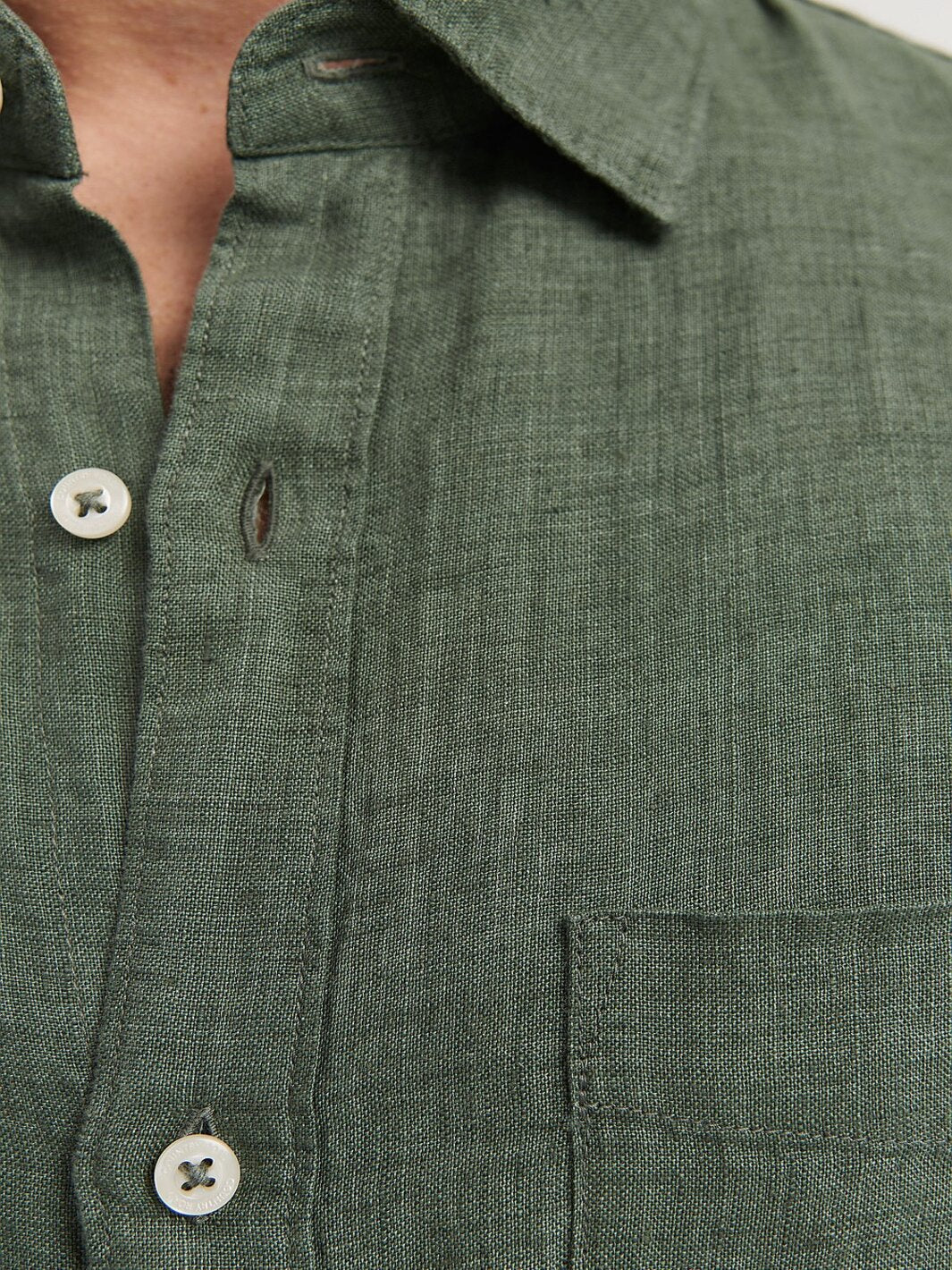 Regular Fit Organically Grown Delave Linen Shirt