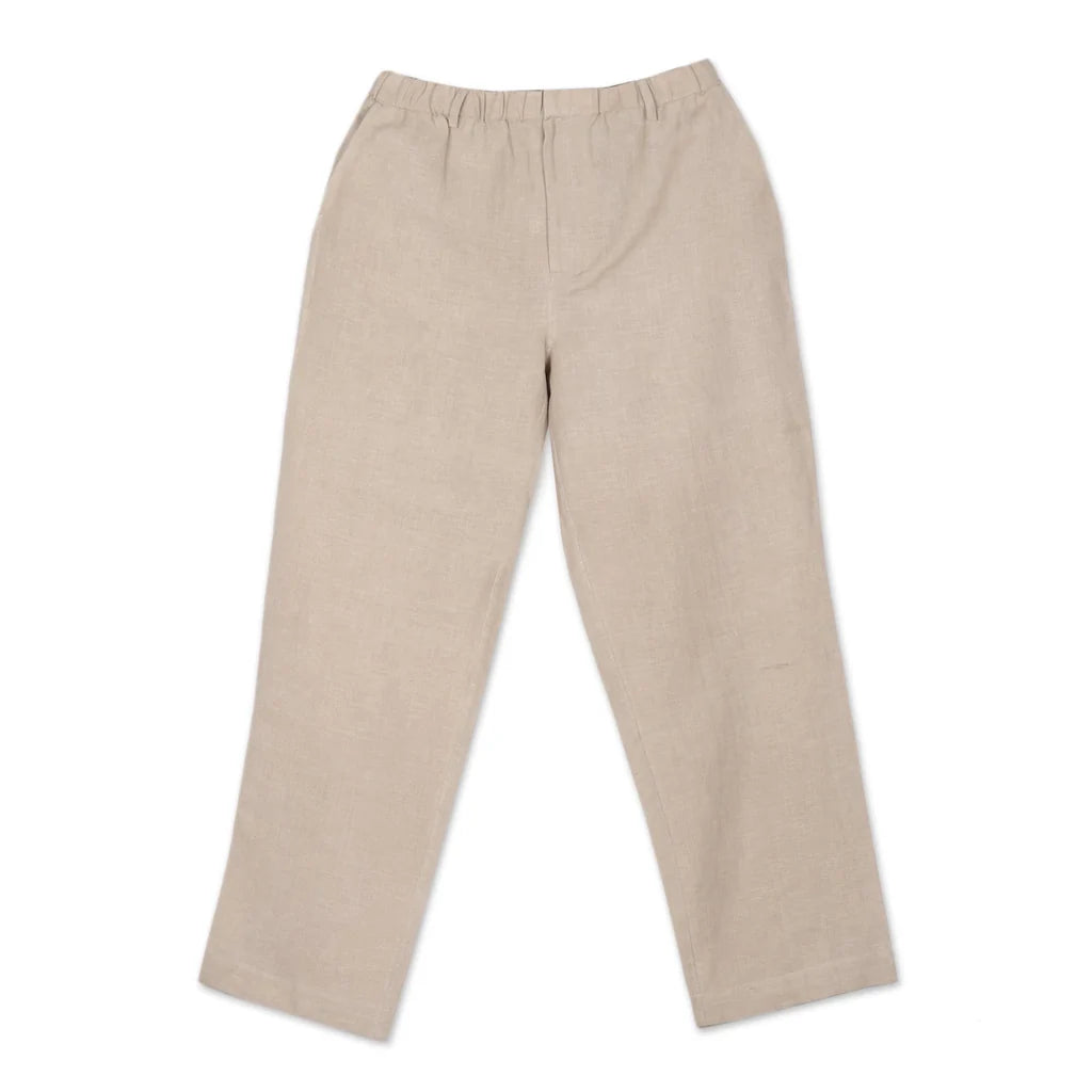 Linen-Blend Pants Mens