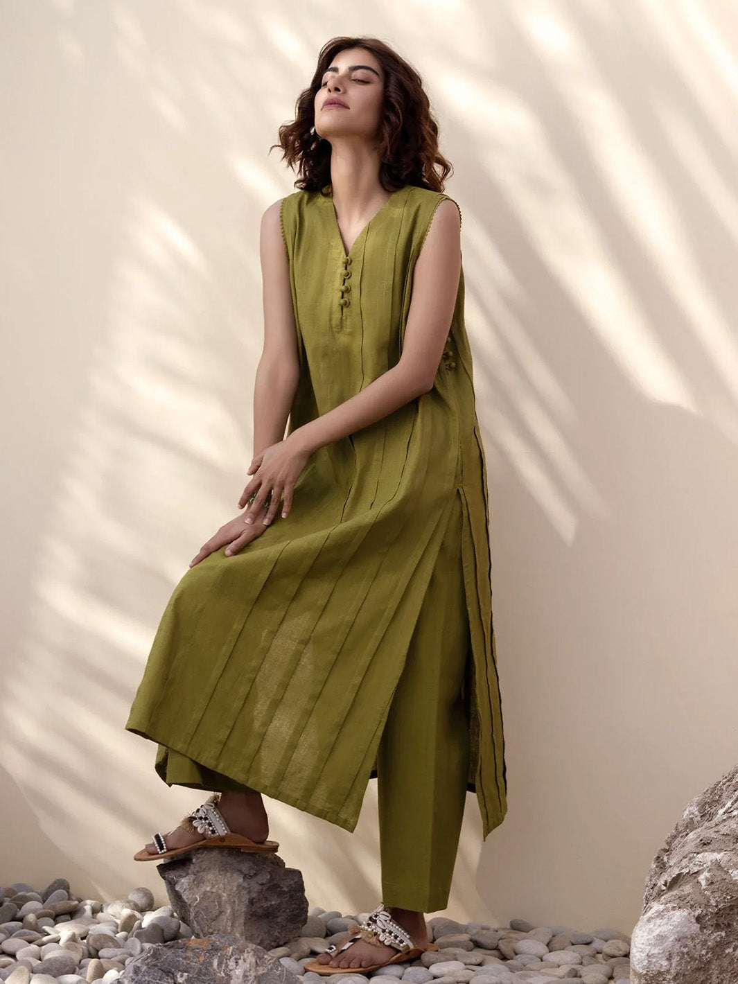 Linen Olive Eid Collection 2024